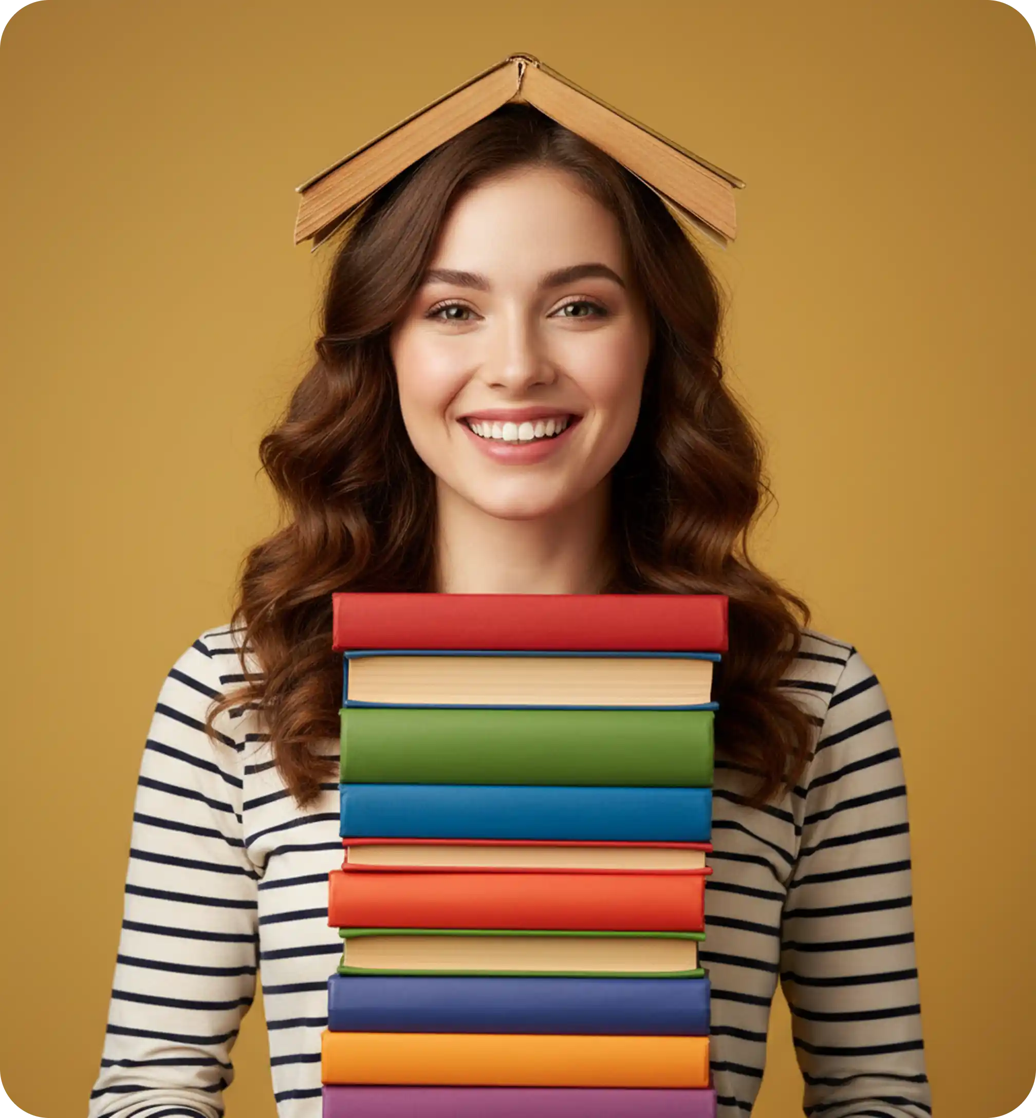 Student with books